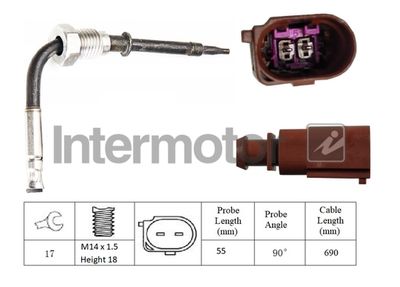 Sensor, exhaust gas temperature Intermotor 27409