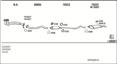 SISTEM DE ESAPAMENT WALKER OP40061A