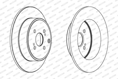 BREMSSCHEIBE FERODO DDF1421C