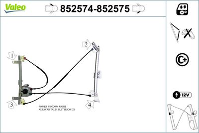 FENSTERHEBER VALEO 852574