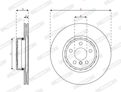 DISC FRANA FERODO DDF3049VC1 2