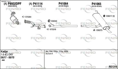 Układ wydechowy FENNO RE1314
