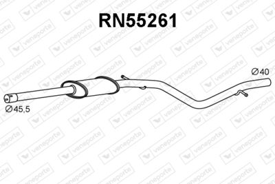 Предглушитель выхлопных газов VENEPORTE RN55261 для RENAULT LOGAN