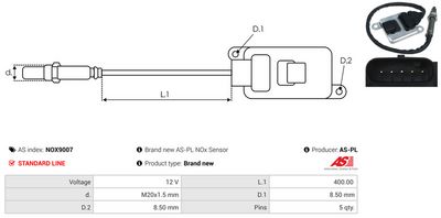 SENZOR NOX INJECTIE ADITIV AS-PL NOX9007 2