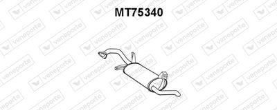 Глушитель выхлопных газов конечный VENEPORTE MT75340 для MITSUBISHI SPACE