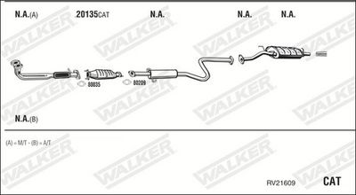 Изпускателна система WALKER RV21609