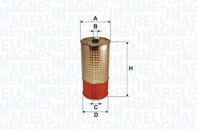 Масляный фильтр MAGNETI MARELLI 153071760682 для SSANGYONG ISTANA