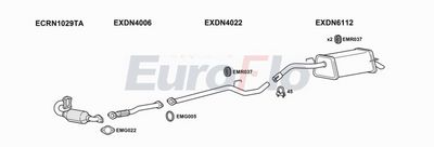 Układ wydechowy EUROFLO DNMIC15D1001B
