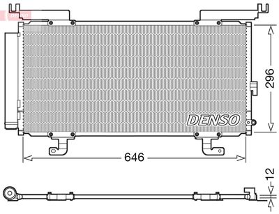 DENSO DCN36004 Радиатор кондиционера  для SUBARU OUTBACK (Субару Оутбакk)
