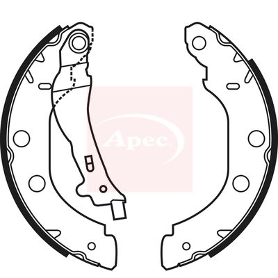 APEC Brake Shoe Set SHU580