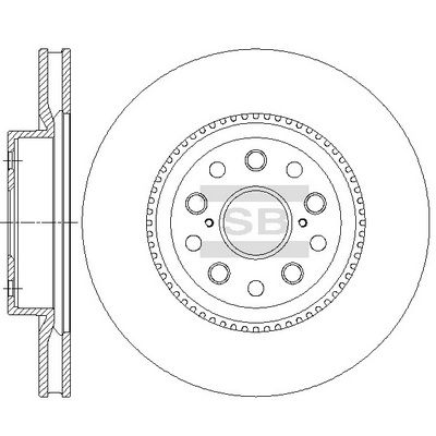 Hi-Q SD4652 Тормозные диски  для LEXUS LS (Лексус Лс)