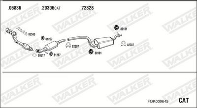 Изпускателна система WALKER FOK009645
