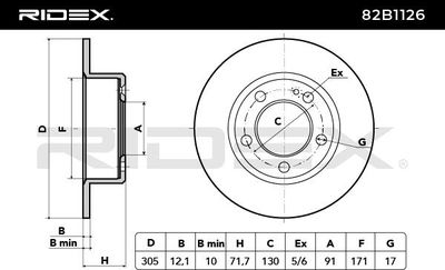 спирачен диск RIDEX