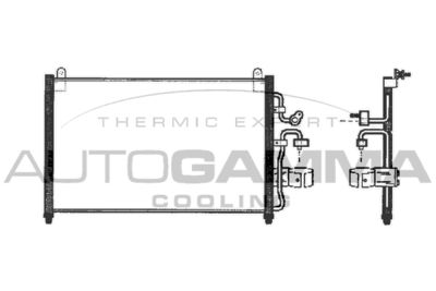 AUTOGAMMA 101463 Радиатор кондиционера  для DAEWOO LEGANZA (Деу Леганза)