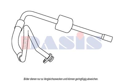 Трубопровод высокого / низкого давления, кондиционер AKS DASIS 885903N для PEUGEOT 407