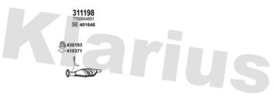 Układ wydechowy KLARIUS 721481E