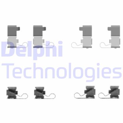 Комплектующие, колодки дискового тормоза DELPHI LX0434 для LEXUS RX