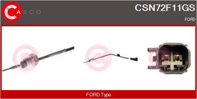 SENZOR TEMPERATURA GAZE EVACUARE