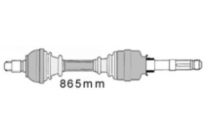 полуоска MAPCO 16405