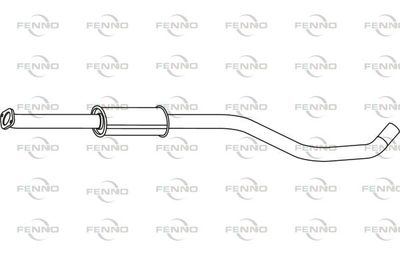FENNO P43024 Глушитель выхлопных газов для OPEL ASTRA J GTC