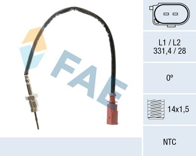 SENSOR ABGASTEMPERATUR FAE 68652