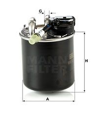 MANN-FILTER Brandstoffilter (WK 820/17)