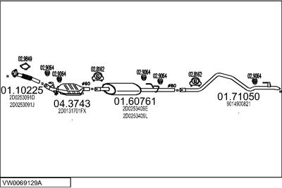 SISTEM DE ESAPAMENT MTS VW0069129A014094