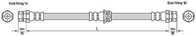 спирачен маркуч METZGER AUTOTEILE 4110248
