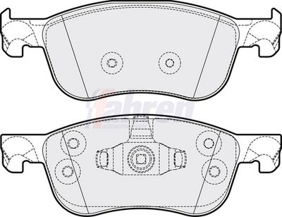 Fahren Brake Pad Set, disc brake FBP3893