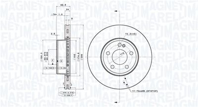 BREMSSCHEIBE MAGNETI MARELLI 360406187804