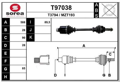 ANTRIEBSWELLE EAI T97037