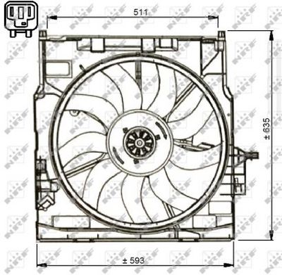 VENTILATOR RADIATOR NRF 47734 2