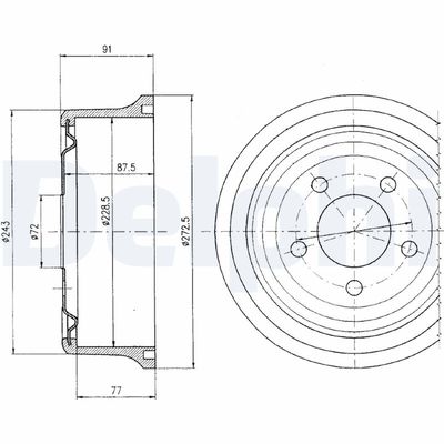 TAMBUR FRANA DELPHI BF364