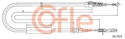 Тросик, cтояночный тормоз COFLE 92.10.7512 для AUDI A2