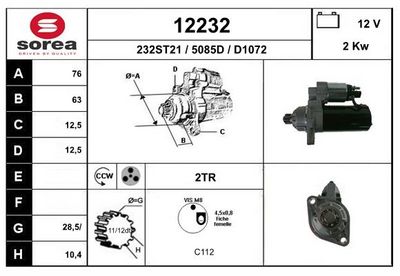 STARTER EAI 12231