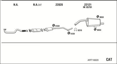 SISTEM DE ESAPAMENT WALKER ART16620