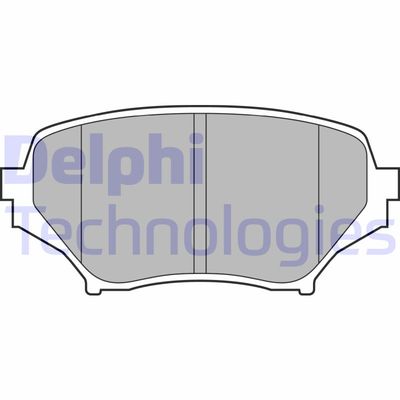 Комплект тормозных колодок, дисковый тормоз DELPHI LP2026 для MAZDA MX-5