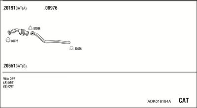 SISTEM DE ESAPAMENT WALKER ADK016184A