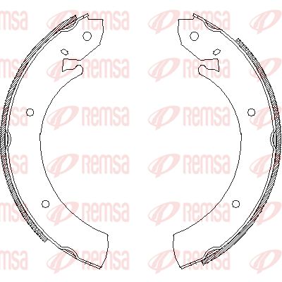 Комплект тормозных колодок REMSA 4701.00 для MERCEDES-BENZ MB