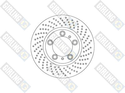 GIRLING 6067795 Тормозные диски для PORSCHE CAYMAN (981) 2.7