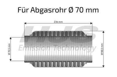TEAVA FLEXIBILA ESAPAMENT HJS 83008343 1