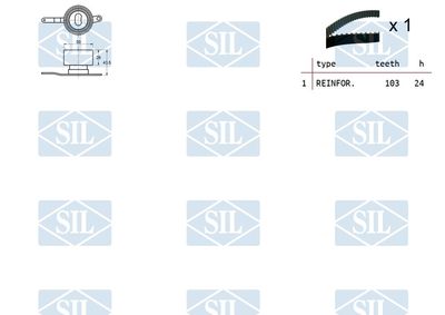 SET CUREA DE DISTRIBUTIE Saleri SIL TK1092 1