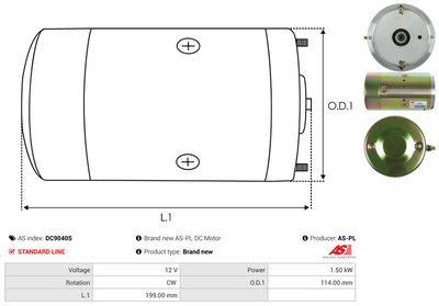 MOTOR ELECTRIC AS-PL DC9040S 3