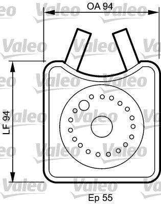 Olejový chladič, motorový olej VALEO 817943