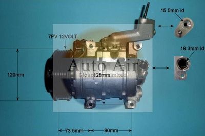 Compressor, air conditioning Auto Air Gloucester 14-0018