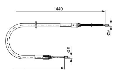 CABLU FRANA DE PARCARE BOSCH 1987477475 4