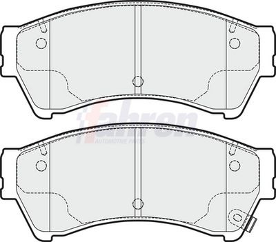 Fahren Brake Pad Set, disc brake FBP3304