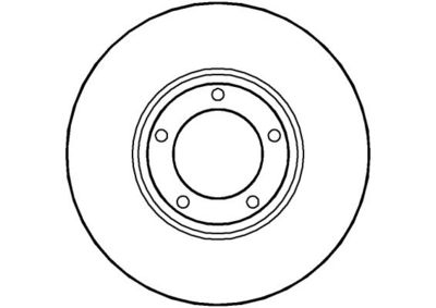 Тормозной диск NATIONAL NBD097 для JAGUAR E-TYPE