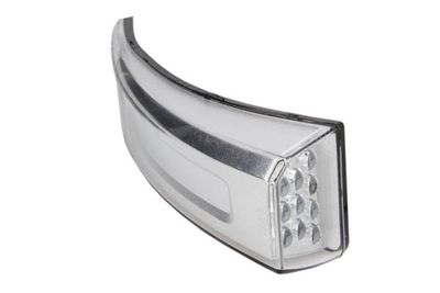 Controlelampje, zijkant Rechts (kleur van het glas: transparant, LED, zilveren behuizing)