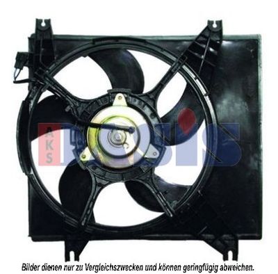 Вентилятор, охлаждение двигателя AKS DASIS 568008N для HYUNDAI ATOS